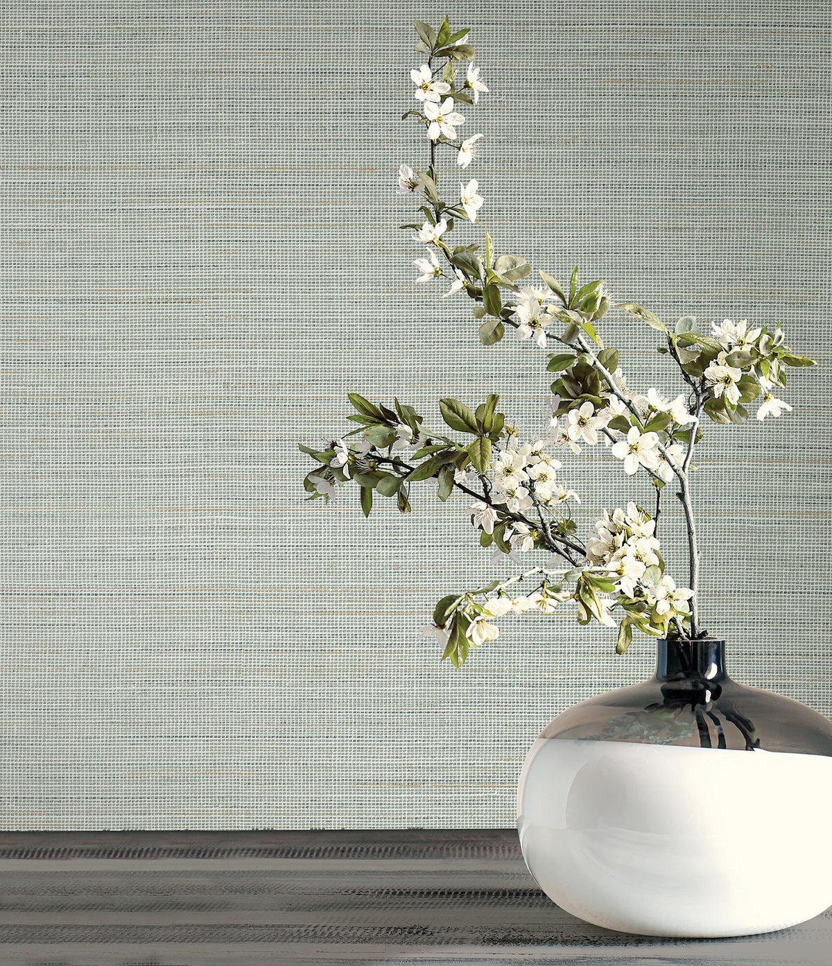 Candice Olson Drift Weave Aqua Textured Wallpaper