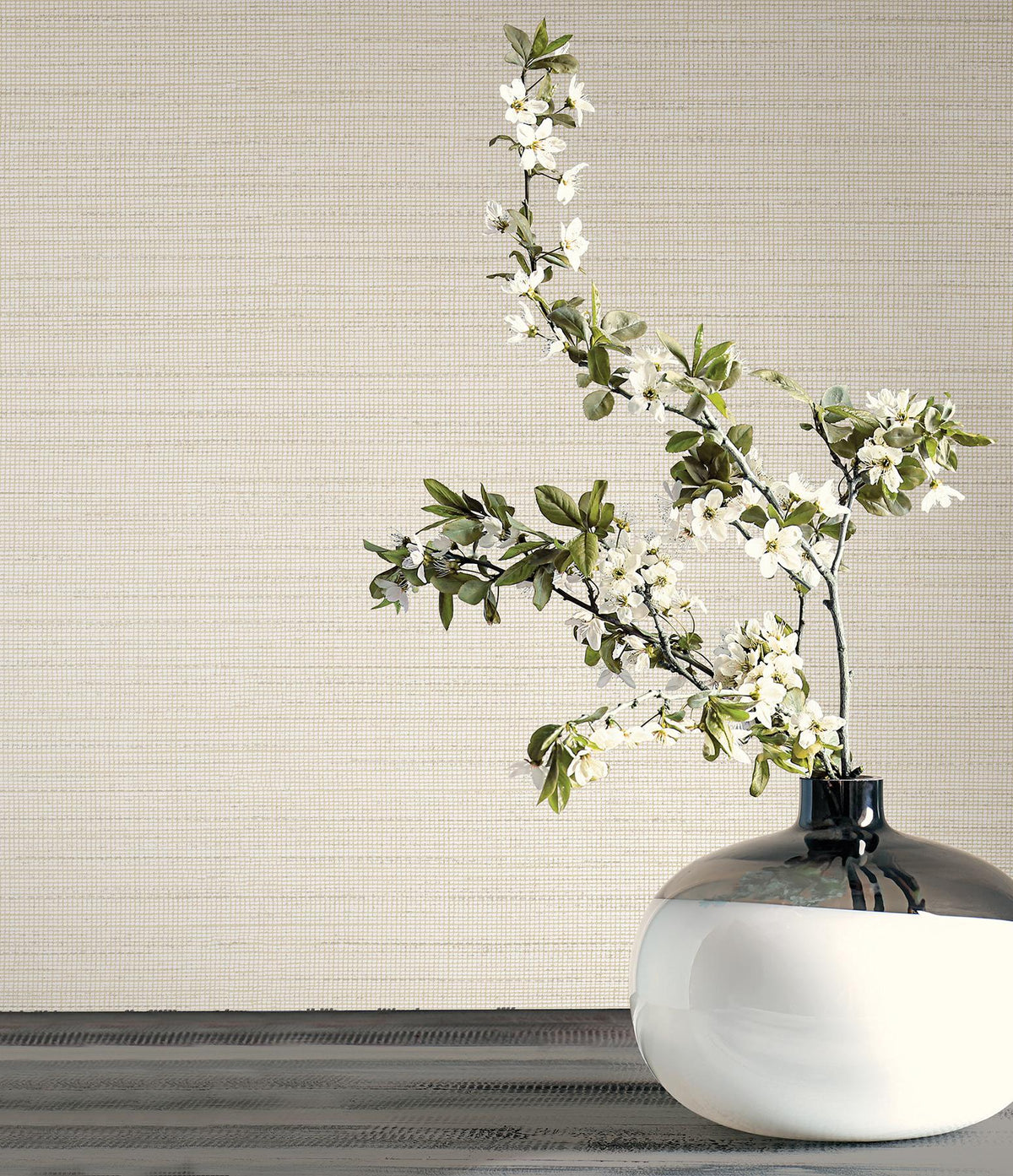 Candice Olson Drift Weave Beige Textured Wallpaper