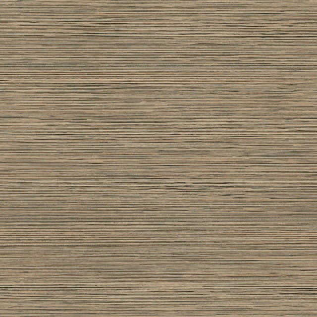 Candice Olson Stacked Bamboo Chestnut Stripe Wallpaper