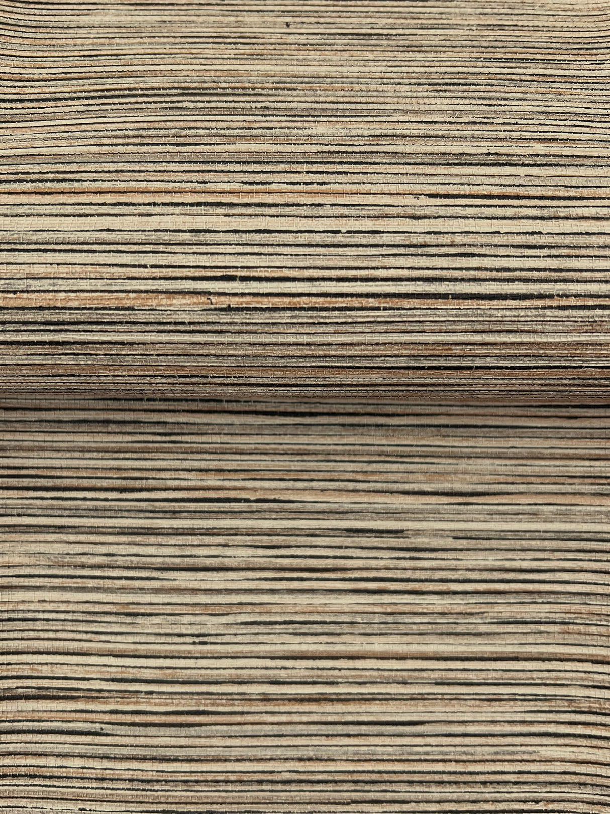 Candice Olson Stacked Bamboo Chestnut Stripe Wallpaper