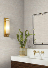 Candice Olson Stacked Bamboo Silver Stripe Wallpaper