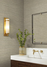 Candice Olson Stacked Bamboo Moss Stripe Wallpaper