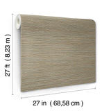 Candice Olson Stacked Bamboo Light Brown Stripe Wallpaper