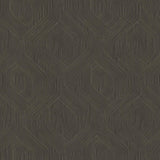 Candice Olson Infinity Chocolate Ogee Wallpaper