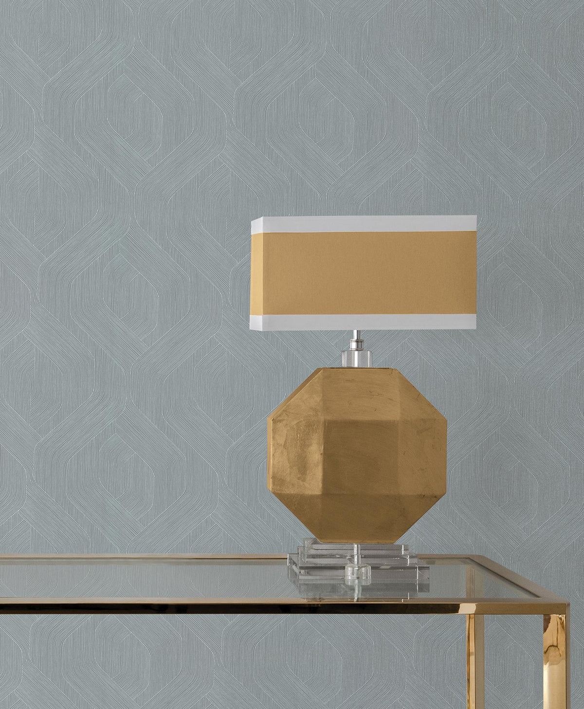 Candice Olson Infinity Slate Ogee Wallpaper