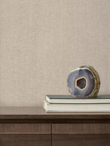 Candice Olson Loominosity Taupe Faux Linen Wallpaper