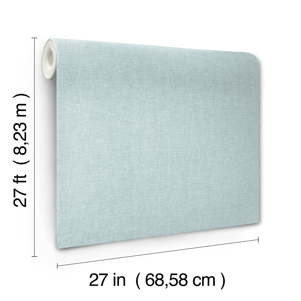 Candice Olson Loominosity Light Blue Faux Linen Wallpaper