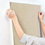 Candice Olson Loominosity Khaki Faux Linen Wallpaper