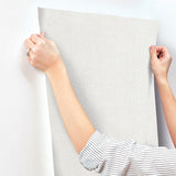 Candice Olson Loominosity White Faux Linen Wallpaper