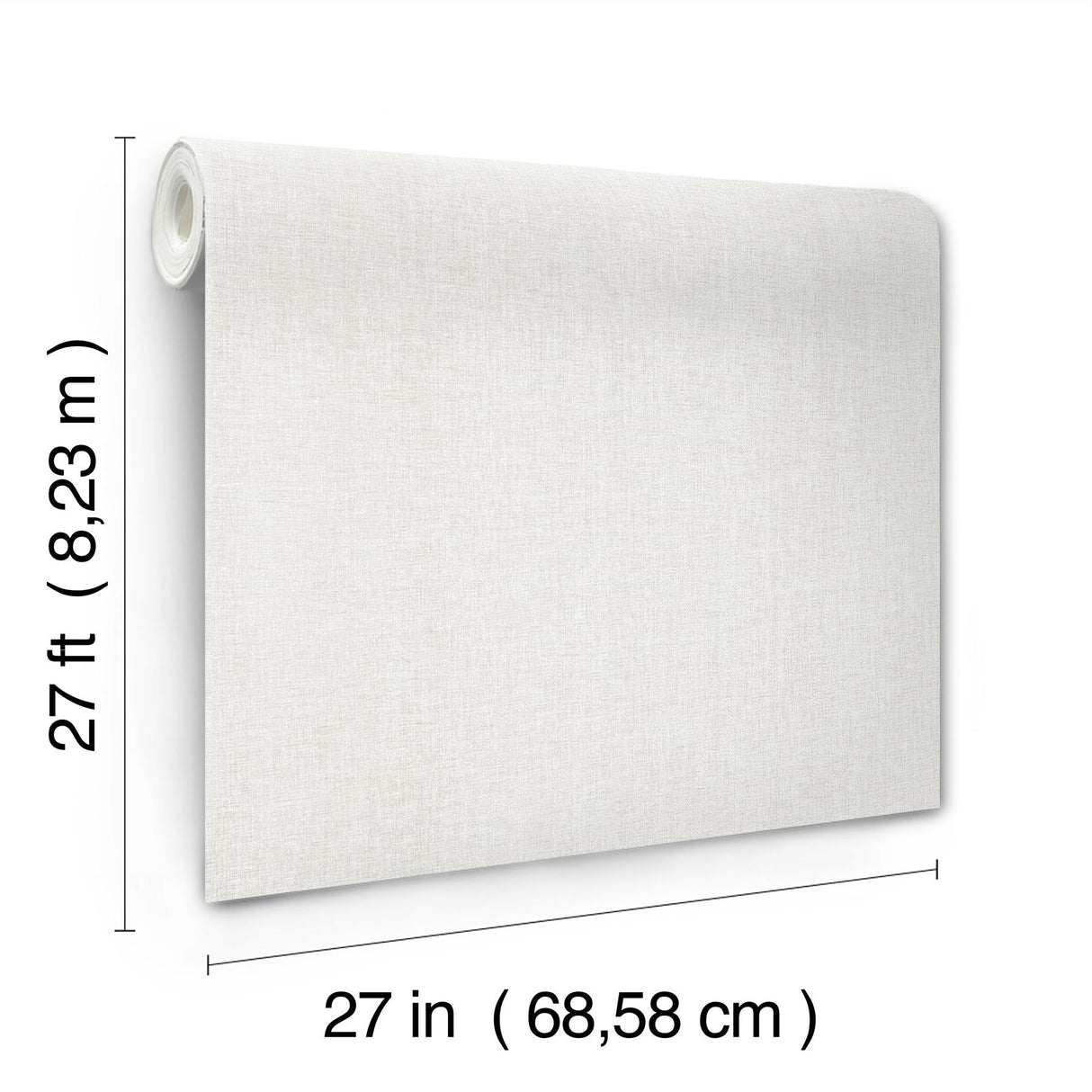 Candice Olson Loominosity White Faux Linen Wallpaper
