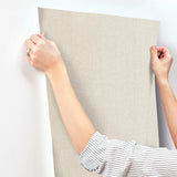 Candice Olson Loominosity Champagne Faux Linen Wallpaper