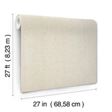 Candice Olson Loominosity Champagne Faux Linen Wallpaper
