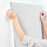 Candice Olson Loominosity Sterling Faux Linen Wallpaper