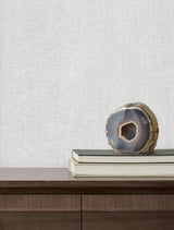Candice Olson Loominosity Sterling Faux Linen Wallpaper