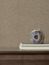 Candice Olson Loominosity Neutral Faux Linen Wallpaper