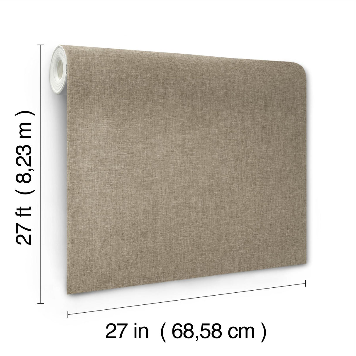 Candice Olson Loominosity Neutral Faux Linen Wallpaper