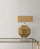 Candice Olson Loominosity Silver Faux Linen Wallpaper