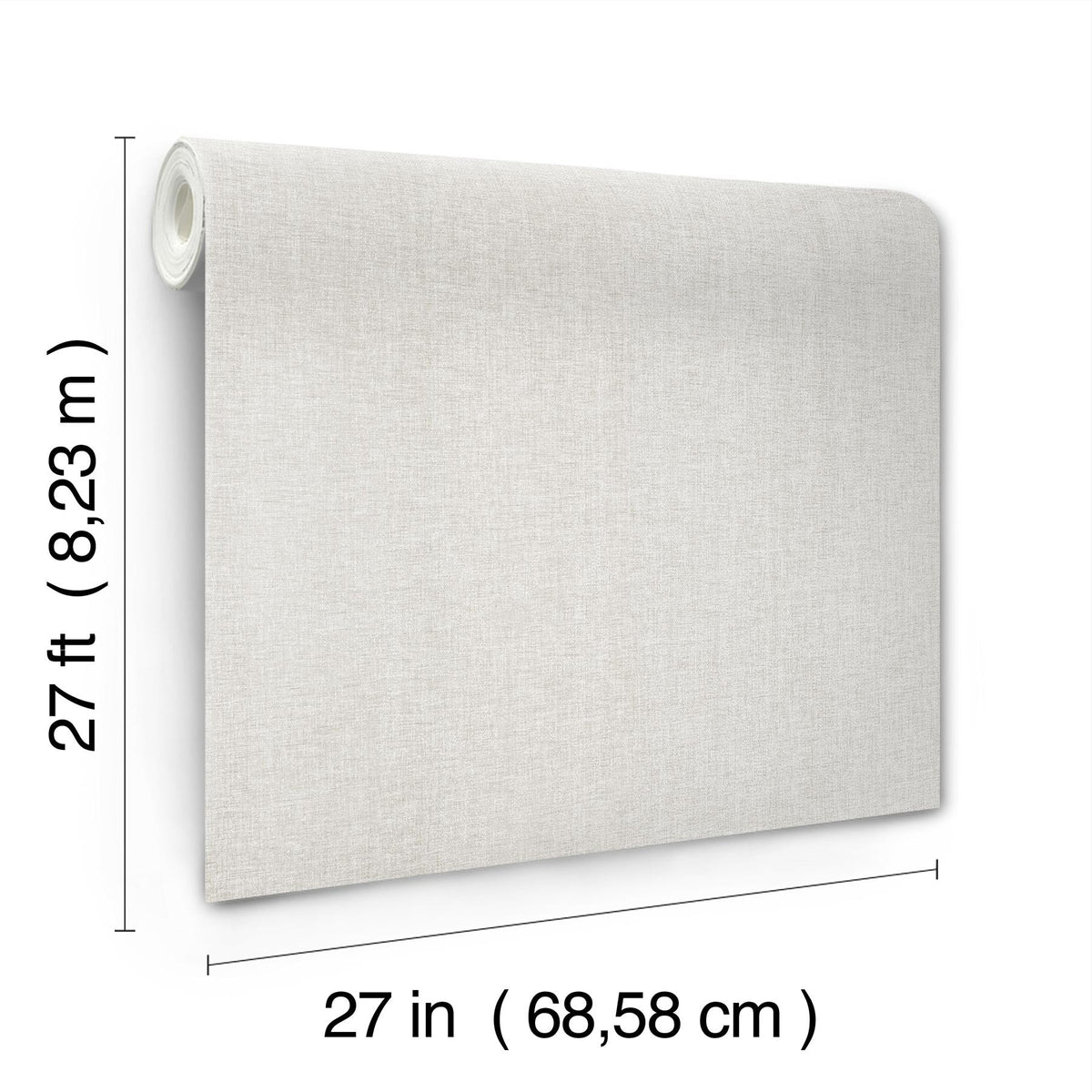 Candice Olson Loominosity Silver Faux Linen Wallpaper