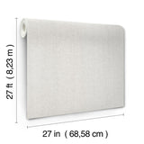 Candice Olson Loominosity Silver Faux Linen Wallpaper