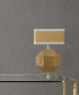 Candice Olson Loominosity Pewter Faux Linen Wallpaper