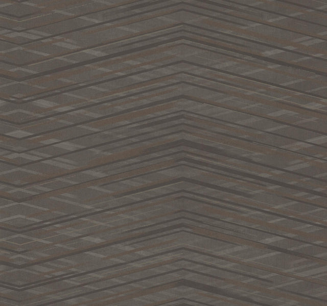 Candice Olson Focal Point Chocolate Chevron Wallpaper