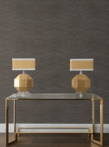 Candice Olson Focal Point Chocolate Chevron Wallpaper
