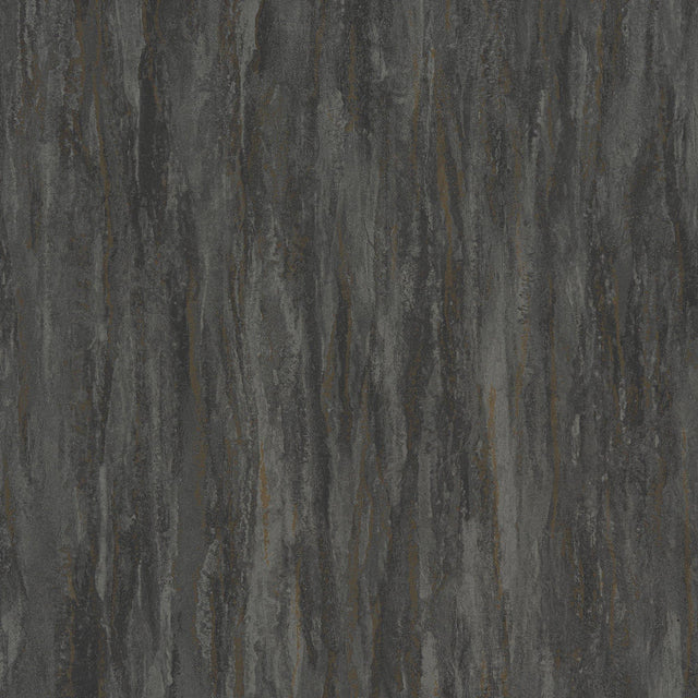 Galerie A78501 Textured Vibes Patinated Plain Black Wallpaper A78501 Black Wallpaper