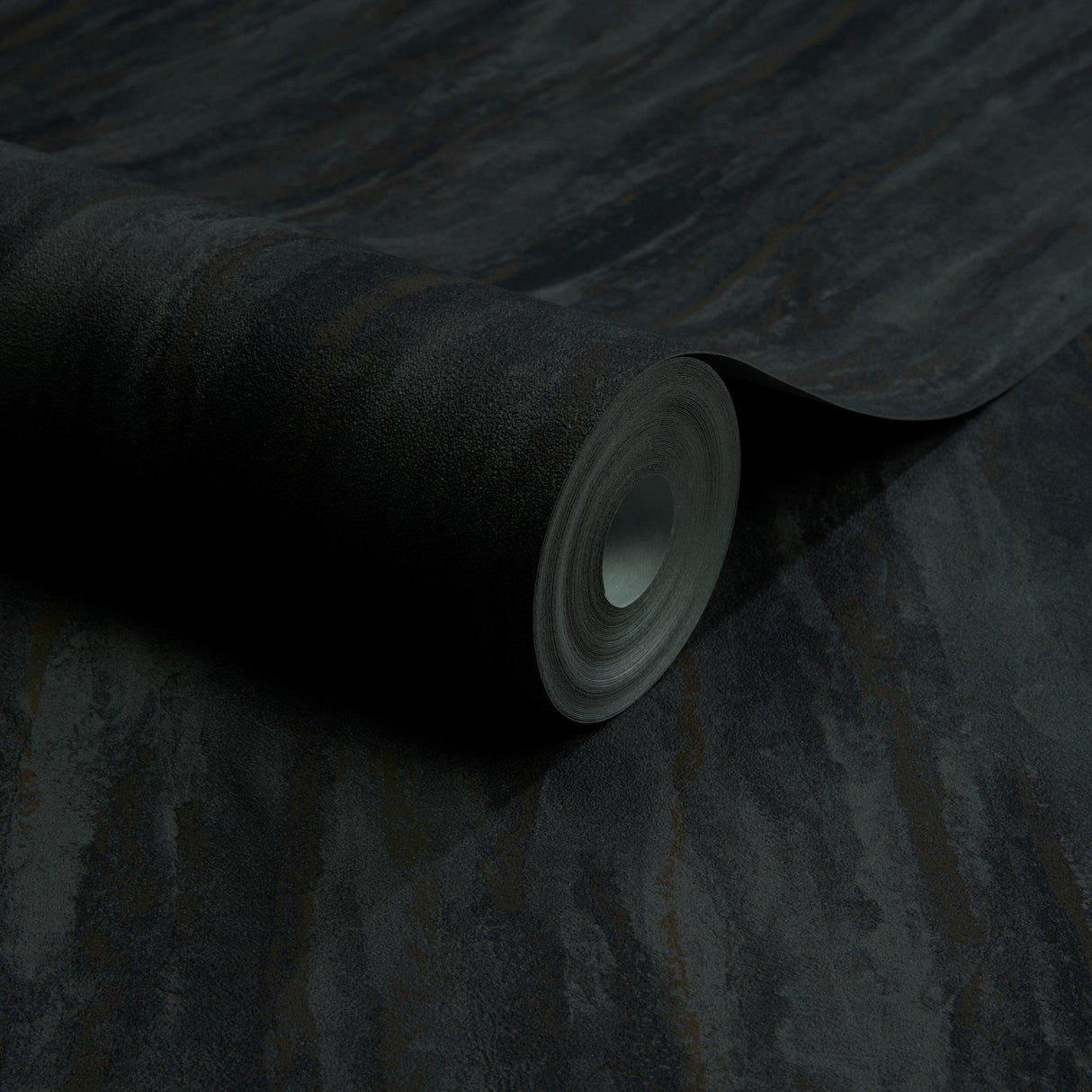Galerie A78501 Textured Vibes Patinated Plain Black Wallpaper A78501 Black Wallpaper