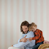 Galerie AT4018 Atmosphere Regular stripes Pink Wallpaper AT4018 Pink Wallpaper