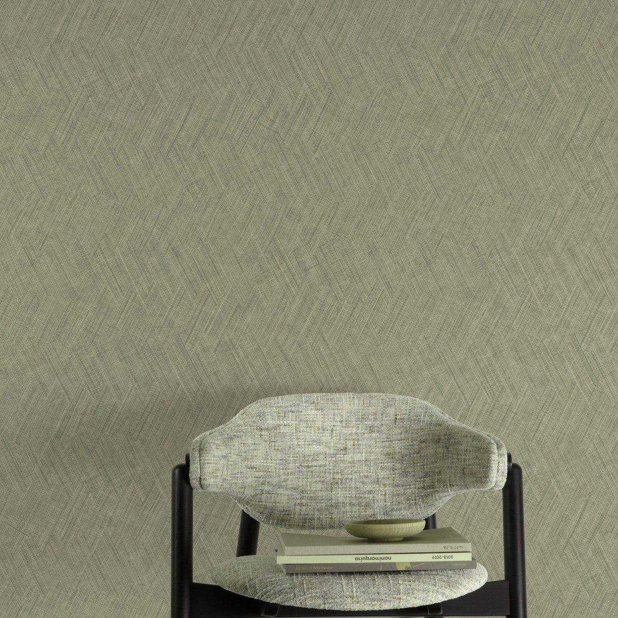 Galerie A78307 Textured Vibes Textile Plain Green Wallpaper A78307 Green Wallpaper