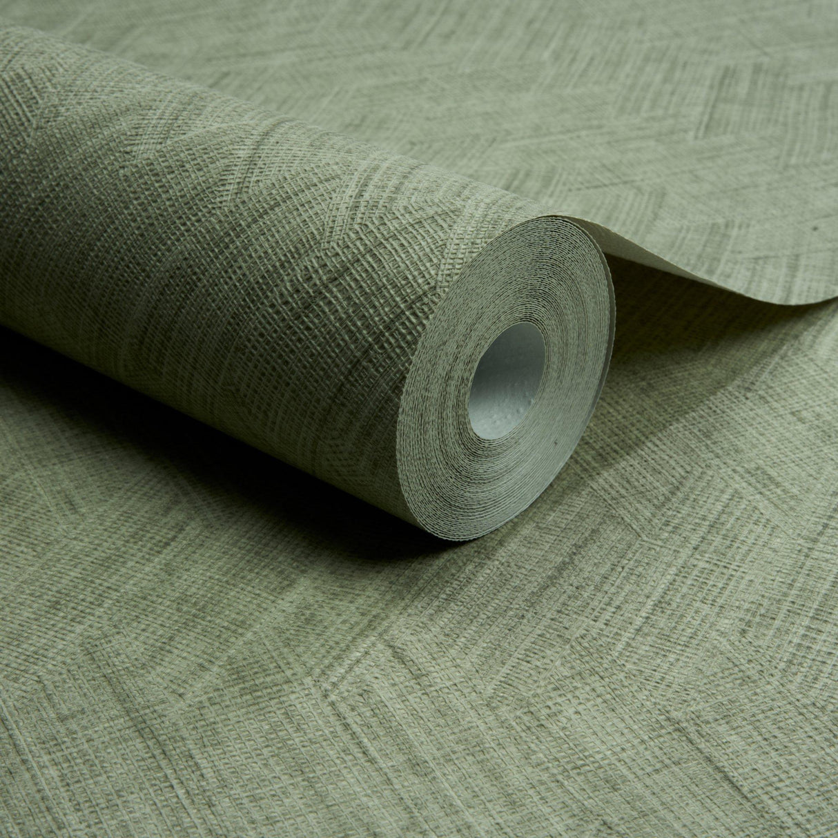 Galerie A78307 Textured Vibes Textile Plain Green Wallpaper A78307 Green Wallpaper