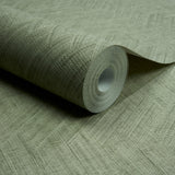 Galerie A78307 Textured Vibes Textile Plain Green Wallpaper A78307 Green Wallpaper