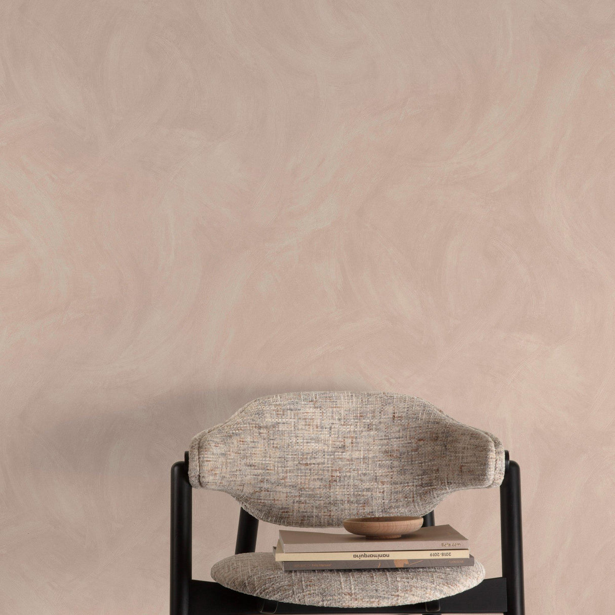 Galerie A78712 Textured Vibes Authentic Plaster Plain Pink Wallpaper A78712 Pink Wallpaper