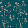 Galerie 1911-3 Spring Blossom Chinoiserie Blue Mural 1911-3 Blue Mural