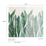 Galerie A39501 Orom II Branched Leaves All-over Green Mural A39501 Green Mural