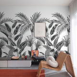 Galerie A40801 Orom II Branched Leaves Motive Black Mural A40801 Black Mural