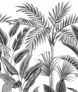 Galerie A40801 Orom II Branched Leaves Motive Black Mural A40801 Black Mural