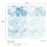 Galerie A42501 Orom II Photographic Motive Blue Mural A42501 Blue Mural