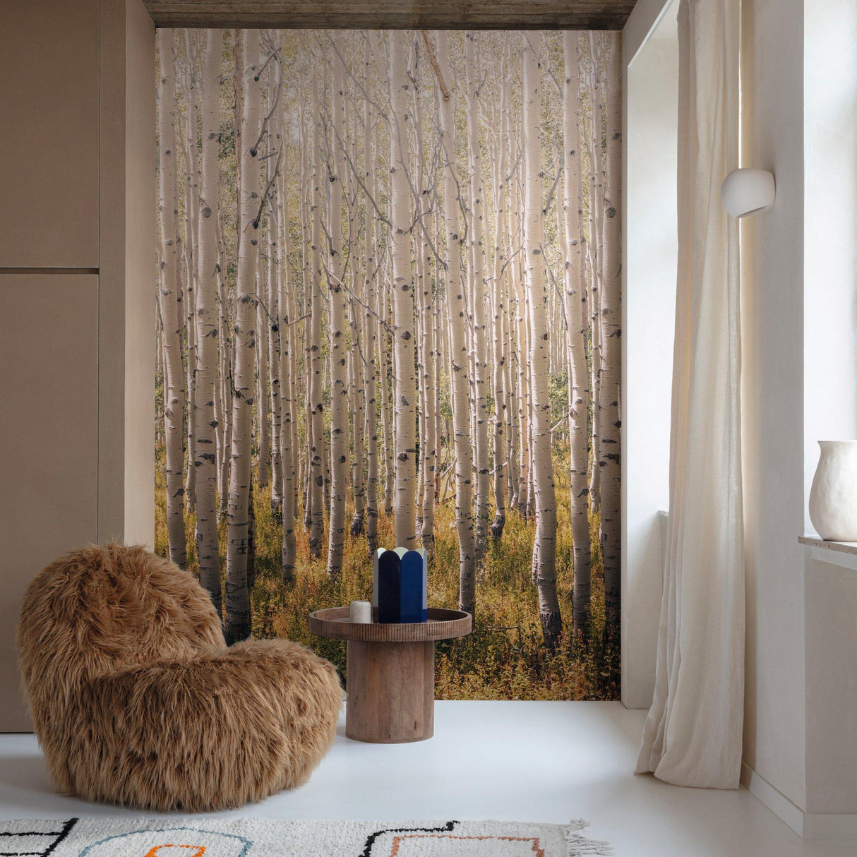 Galerie A42601 Orom II Trees all-over Gold Mural A42601 Gold Mural