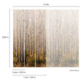 Galerie A42601 Orom II Trees all-over Gold Mural A42601 Gold Mural