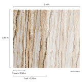 Galerie A50801 Orom II Photographic All-over Print Brown Mural A50801 Brown Mural