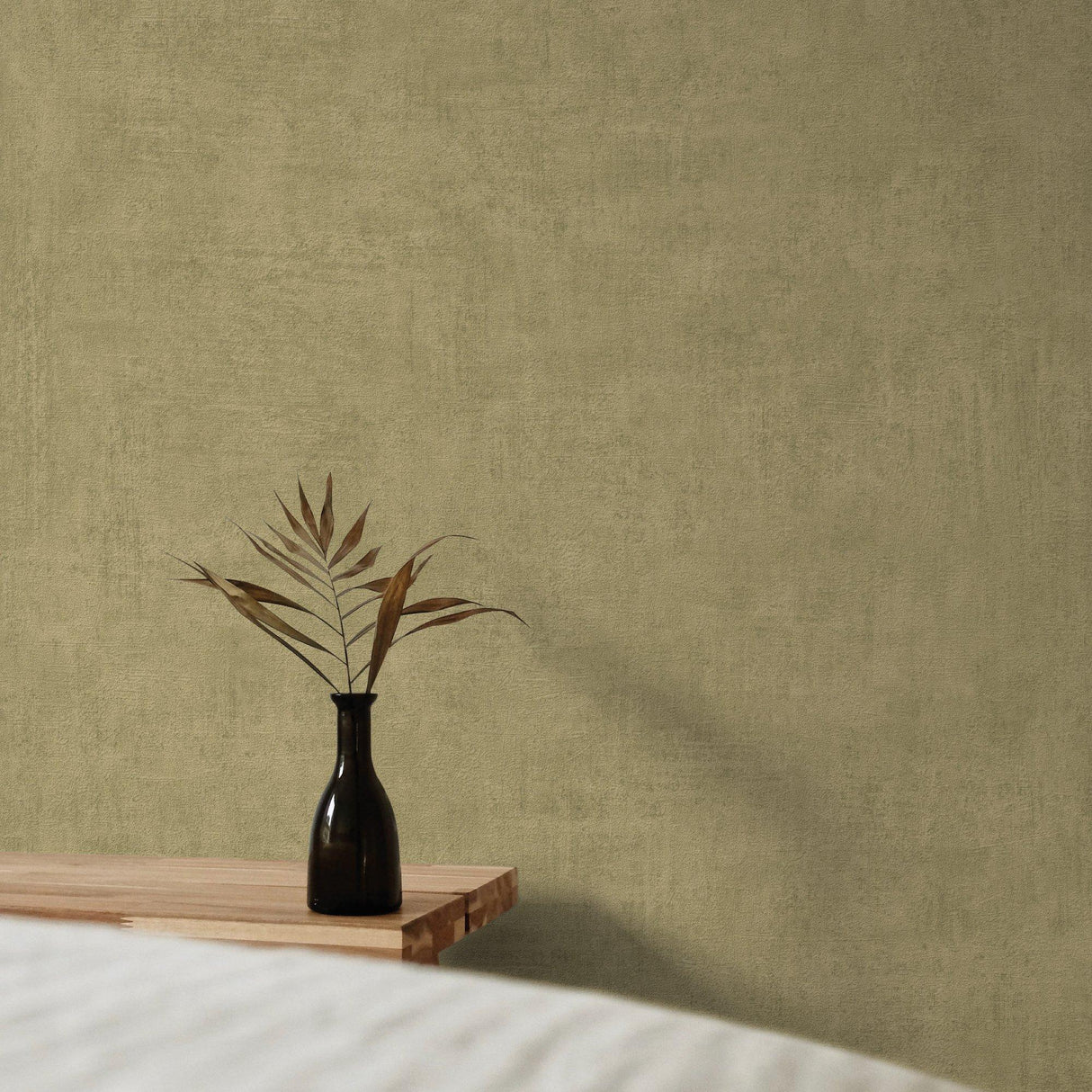Galerie A51514 Orom II Patinated Plain Green Wallpaper A51514 Green Wallpaper