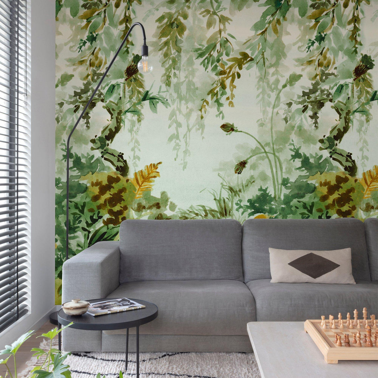 Galerie A52201 Orom II Photographic All-over Print Green Mural A52201 Green Mural