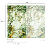 Galerie A52201 Orom II Photographic All-over Print Green Mural A52201 Green Mural