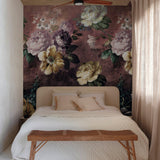 Galerie A52001 Orom II Classical Floral All-over Red Mural A52001 Red Mural