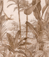 Galerie A53501 Orom II Tropical Motive Pink Mural A53501 Pink Mural