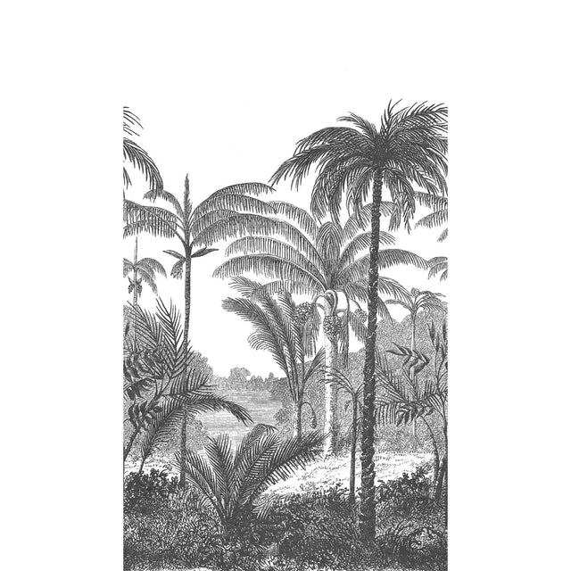 Galerie A58201 Orom II Trees Motive Black Mural A58201 Black Mural