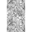 Galerie A58301 Orom II Branched Leaves All-over Black Mural A58301 Black Mural