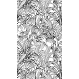 Galerie A58301 Orom II Branched Leaves All-over Black Mural A58301 Black Mural