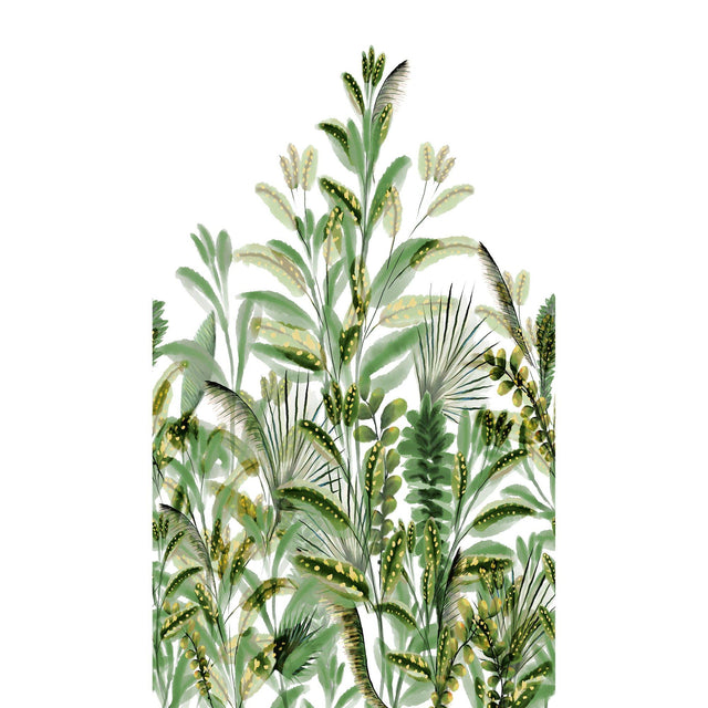 Galerie A59502 Orom II Branched Leaves All-over Green Mural A59502 Green Mural